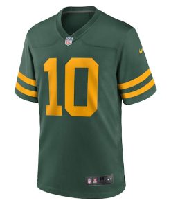 Alternative view of Jordan Love Green Bay Packers Nike Alternate Game Jersey -  Green