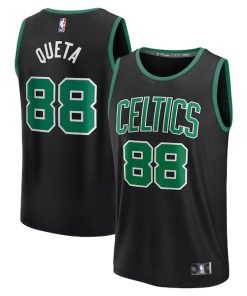 Neemias Queta Boston Celtics  Fast Break Replica Player Jersey - Statement Edition - Black