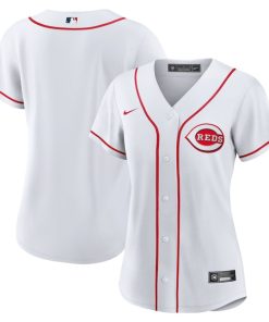 Cincinnati Reds Nike Women's Home Blank Replica Jersey - White