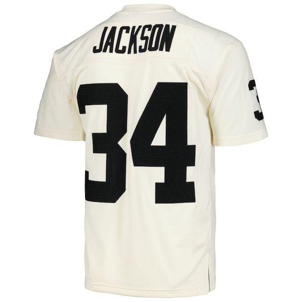 Bo Jackson Las Vegas Raiders Chainstitch Legacy Jersey - Cream - Image 3