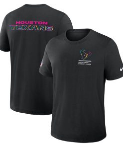 Houston Texans Nike 2025 NFL Crucial Catch Tri-Blend Dri-FIT T-Shirt - Black