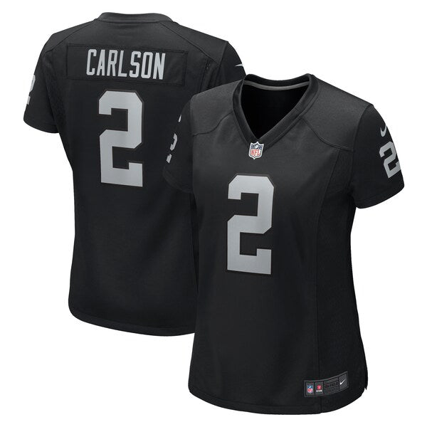 Daniel Carlson Las Vegas Raiders Nike Women's Game Jersey - Black - Image 2