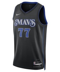 Alternative view of Luka Don?i? Dallas Mavericks Nike Unisex 2023/24 Swingman Jersey - Black - City Edition