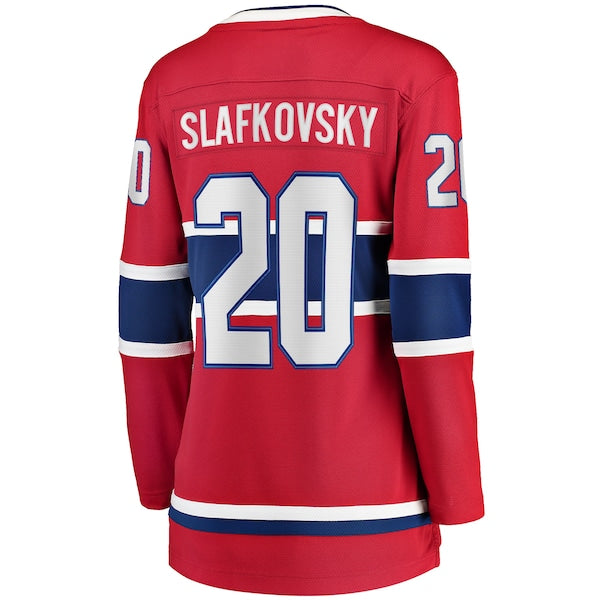 Juraj Slafkovsky Montreal Canadiens Women's Home Premier Breakaway Player Jersey - Red - Image 3