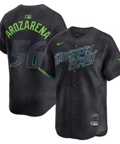 Randy Arozarena Tampa Bay Rays Nike 2024 City Connect Limited Player Jersey - Charcoal