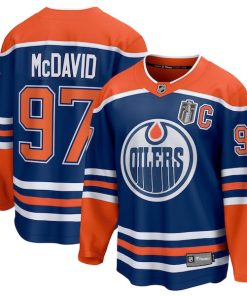 Connor McDavid Edmonton Oilers  2025 Stanley Cup Final Home Breakaway Jersey - Royal