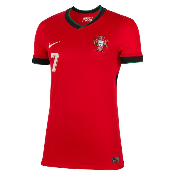 Cristiano Ronaldo Portugal National Team Nike Women's 2024 Home Replica Jersey - Red - Image 2