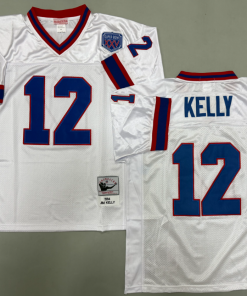 Jim Kelly Buffalo Bills Authentic Throwback Retired Player Jersey