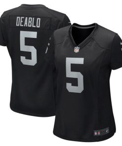 Divine Deablo Las Vegas Raiders Nike Women's Player Game Jersey - Black