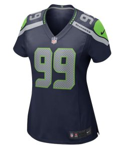 Alternative view of Carl Davis Jr. Seattle Seahawks Nike Women's  Game Jersey -  Navy