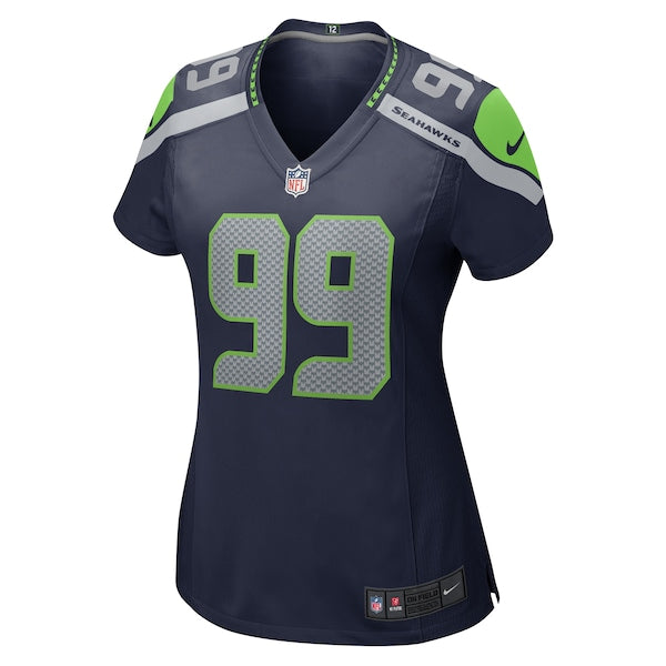 Carl Davis Jr. Seattle Seahawks Nike Women's Game Jersey - Navy - Image 2
