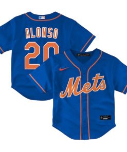 Alternative view of Pete Alonso New York Mets Nike Toddler Alternate Replica Player Jersey - Royal/White