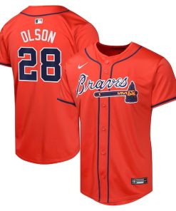 Matt Olson Atlanta Braves Nike Youth Alternate Limited Player Jersey - Red