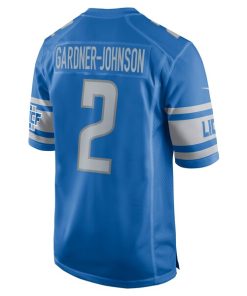 Alternative view of Chauncey Gardner-Johnson Detroit Lions Nike Game Player Jersey - Blue
