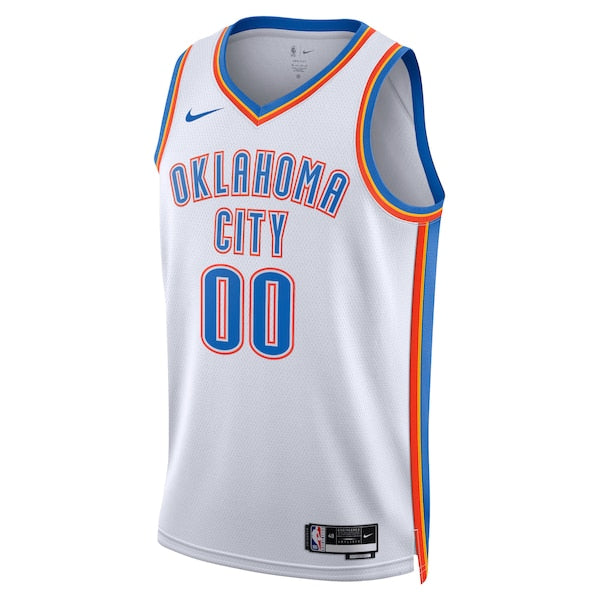 Oklahoma City Thunder Nike Unisex Swingman Custom Jersey White - Association Edition - Image 2