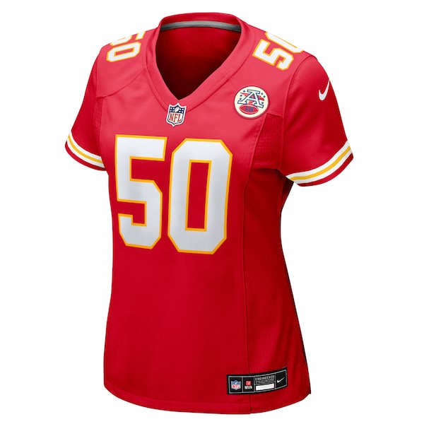 Brandon George Kansas City Chiefs Nike Women's Team Game Jersey - Red - Image 2