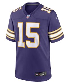 Alternative view of Joshua Dobbs Minnesota Vikings Nike Alternate Game Jersey - Purple