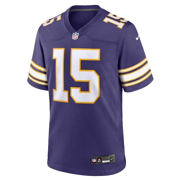 Joshua Dobbs Minnesota Vikings Nike Alternate Game Jersey - Purple - Image 2