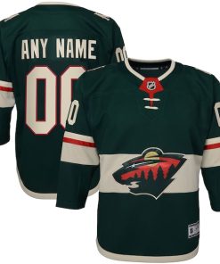 Minnesota Wild Youth Home Premier Custom Jersey - Green