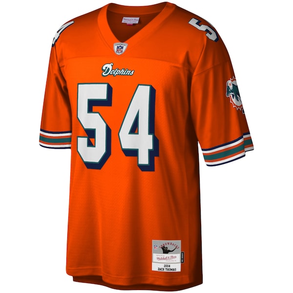 Zach Thomas Miami Dolphins Legacy Replica Jersey - Orange/Aqua/White - Image 3