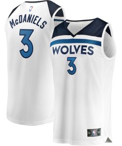 Jaden McDaniels Minnesota Timberwolves  Youth Fast Break Replica Player Jersey - Association Edition - White