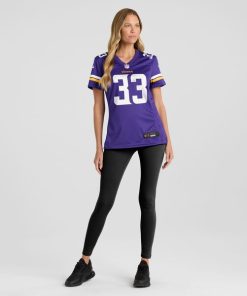 Alternative view of Aaron Jones Minnesota Vikings Nike Women's  Game Jersey -  Purple/White