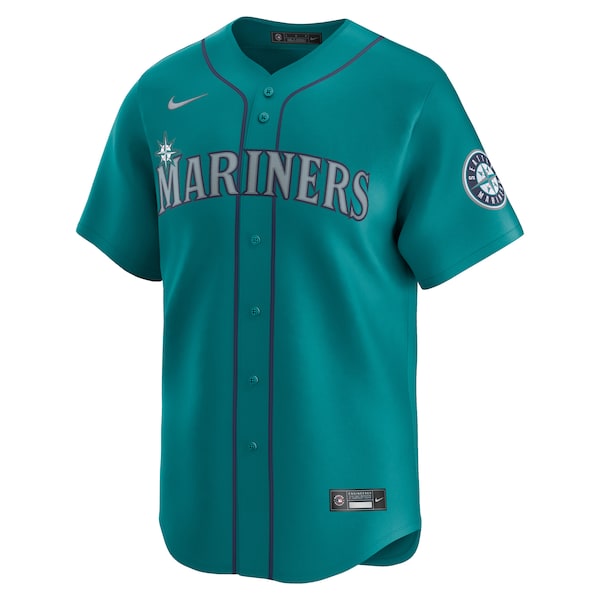 Julio Rodr¨ªguez Seattle Mariners Nike Alternate Limited Player Jersey?¨C Aqua - Image 2