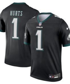 Alternative view of Jalen Hurts Philadelphia Eagles Nike Legend Jersey - Black
