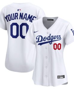 Los Angeles Dodgers Nike Women's Home Limited Custom Jersey - White