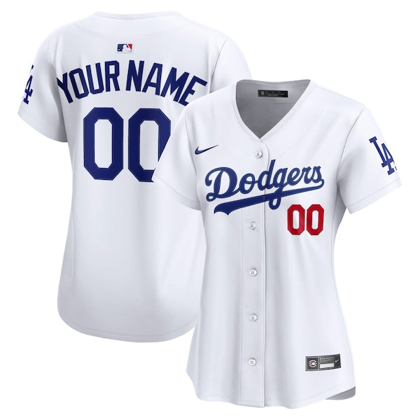 Los Angeles Dodgers Nike Women's Home Limited Custom Jersey - White