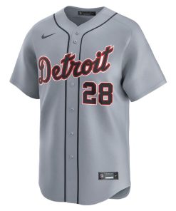 Alternative view of Javier Baez Detroit Tigers Nike Road Limited Player Jersey?¨C Gray