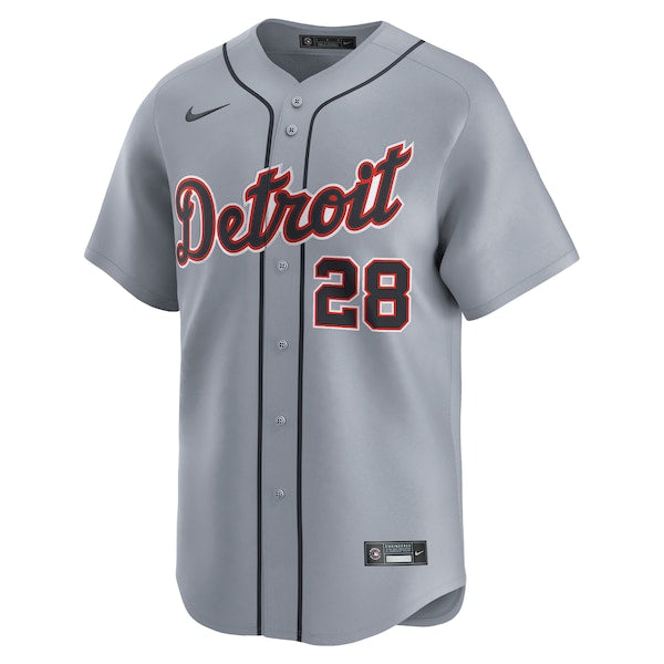 Javier Baez Detroit Tigers Nike Road Limited Player Jersey?ยจC Gray - Image 2