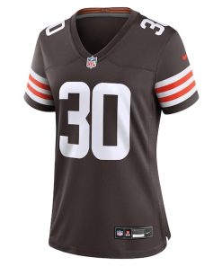 Alternative view of Devin Bush Cleveland Browns Nike Women's  Game Jersey -  Brown