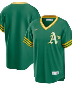 Oakland Athletics Nike Road Cooperstown Collection Team Jersey - Kelly Green