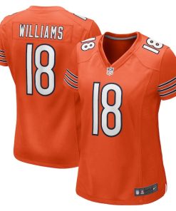 Caleb Williams Chicago Bears Nike Women's Alternate 2024 NFL Draft Game Jersey - Orange