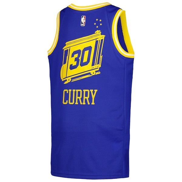 Stephen Curry Golden State Warriors Nike Swingman Player Jersey - Classic Edition - Royal - Image 3