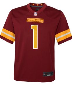 Alternative view of Deebo Samuel Sr Washington Commanders Nike Youth Team Game Jersey - Burgundy