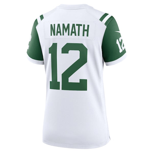 Joe Namath New York Jets Nike Women's Classic Alternate Retired Player Game Jersey - White - Image 4