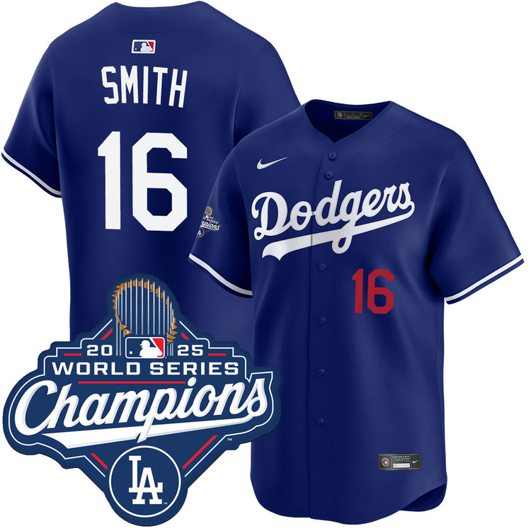 Will Smith Los Angeles Dodgers Nike 2025 World Series Champions Limited Jersey - Royal