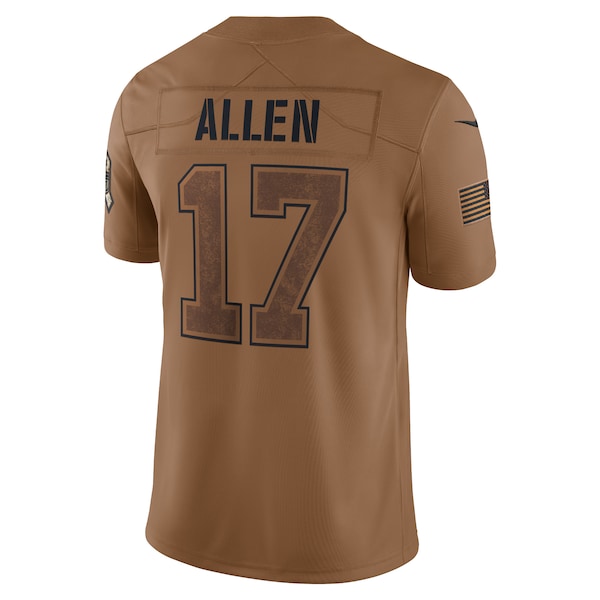 Josh Allen Buffalo Bills Nike 2023 Salute To Service Limited Jersey - Brown - Image 3