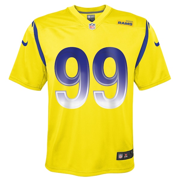 Aaron Donald Los Angeles Rams Nike Youth Inverted Game Jersey - Gold - Image 2