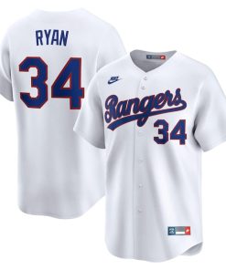 Nolan Ryan Texas Rangers Nike Throwback Cooperstown Collection Limited Jersey - White