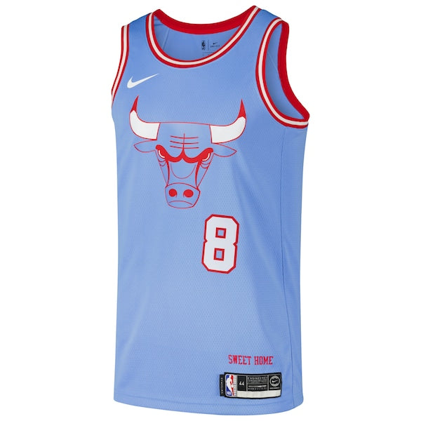 Zach LaVine Chicago Bulls Nike Swingman Player Jersey - City Edition - Blue - Image 5