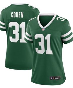 Alternative view of Tarik Cohen New York Jets Nike Women's Team Game Jersey - Legacy Green