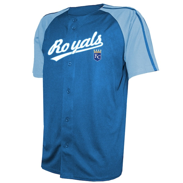 Kansas City Royals Stitches Team Raglan Jersey - Royal - Image 2