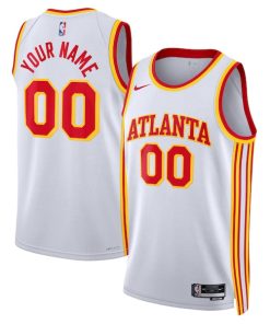 Atlanta Hawks Nike Unisex Swingman Custom Jersey White - Association Edition