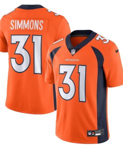 Justin Simmons Denver Broncos Nike  Vapor Untouchable Limited Jersey - Orange