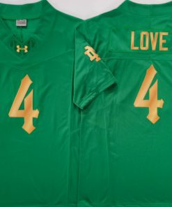 Jeremiyah Love NCAA Notre Dame Fighting Irish Nike Vapor Limited Jersey