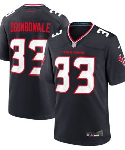 Alternative view of Dare Ogunbowale Houston Texans Nike Team Game Jersey -  Navy