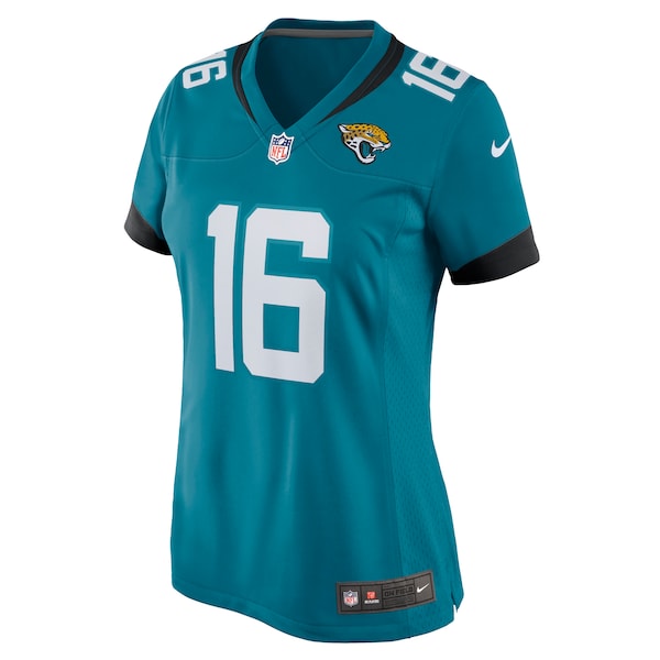 Trevor Lawrence Jacksonville Jaguars Nike Women's Game Jersey - Teal/White - Image 3